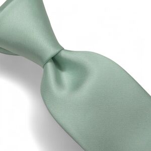 ALFANI Men’s Necktie, Color Sage Green, Solid Pattern, MSRP $55 - NEW WITH TAG